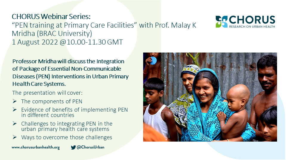 inar PEN Training at Urban Primary Health Care Facilities, with