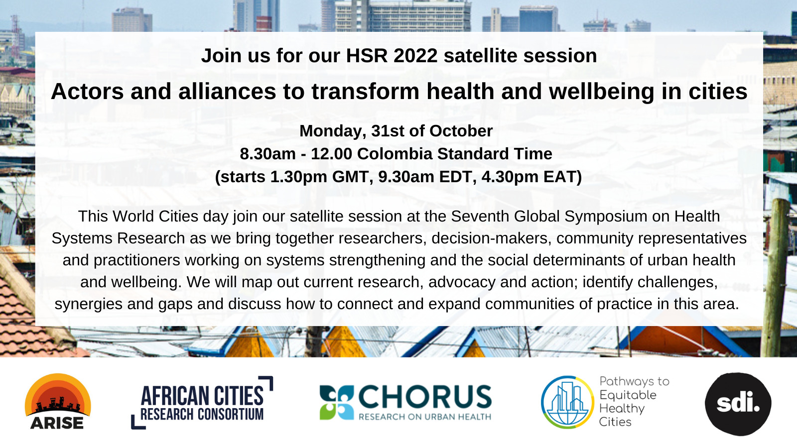 Key Messages from the International Conference on Urban Health 2022