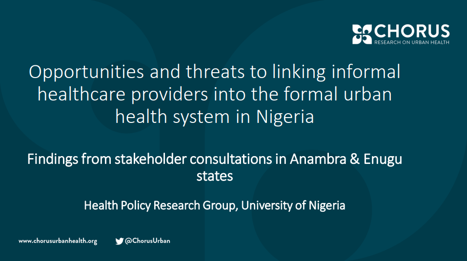 Opportunities and threats linking providers Nigeria